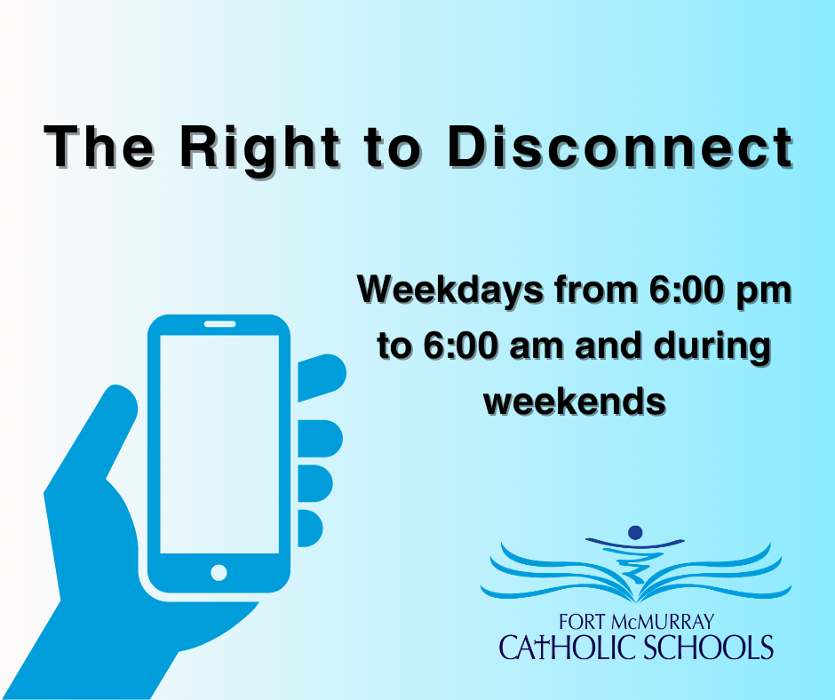 The right to disconnect graphic